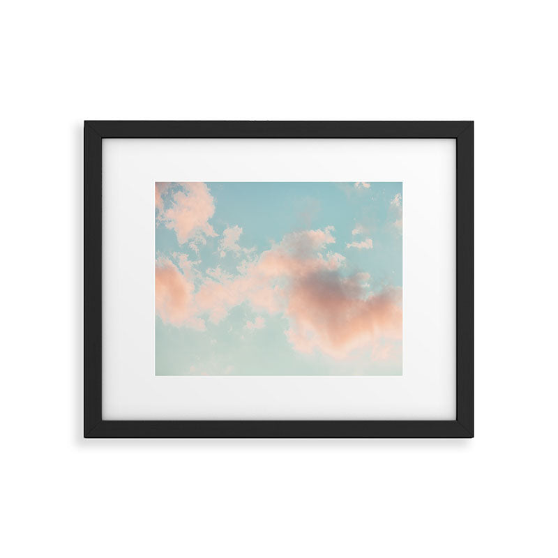 Cotton Candy Clouds - Nature Photography Art Print, Pastel Framed Art Print Gallery Image 5