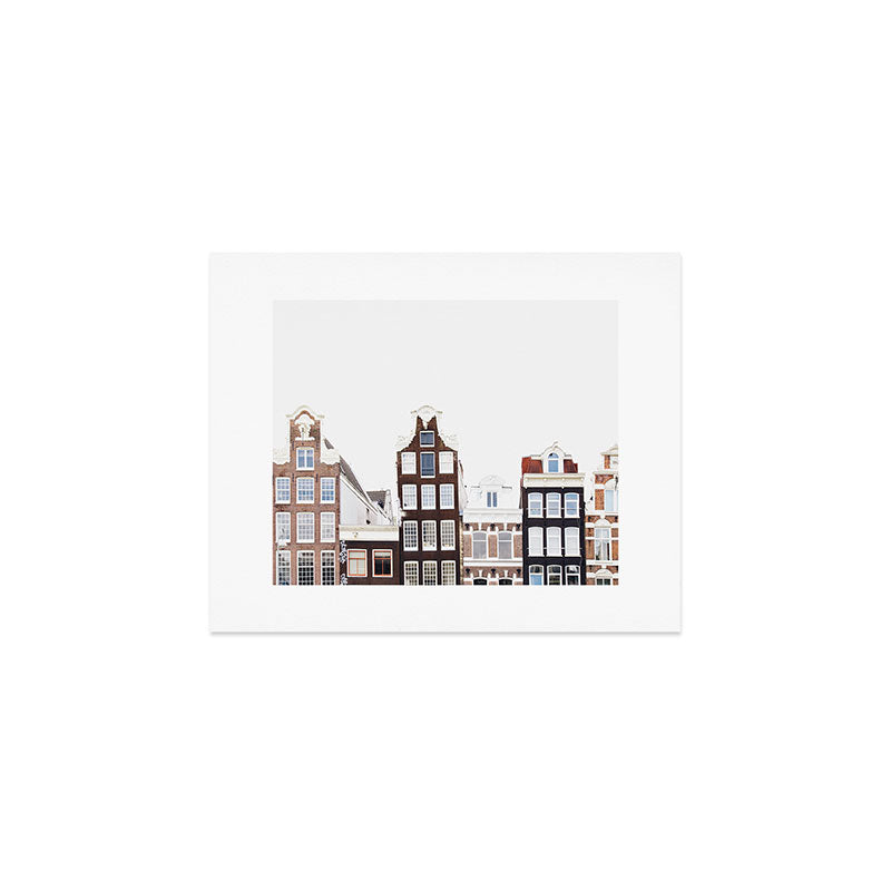 Crooked Amsterdam Houses | Architecture Art Print | Travel Photography Art Print Gallery Image 1
