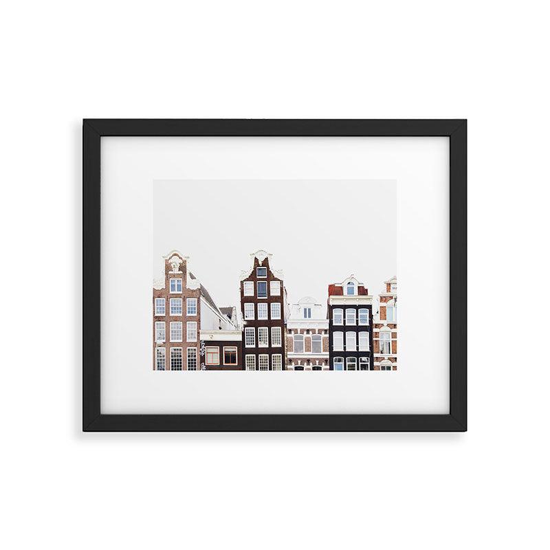 Crooked Amsterdam Houses | Architecture Art Print | Travel Photography Framed Art Print Gallery Image 5