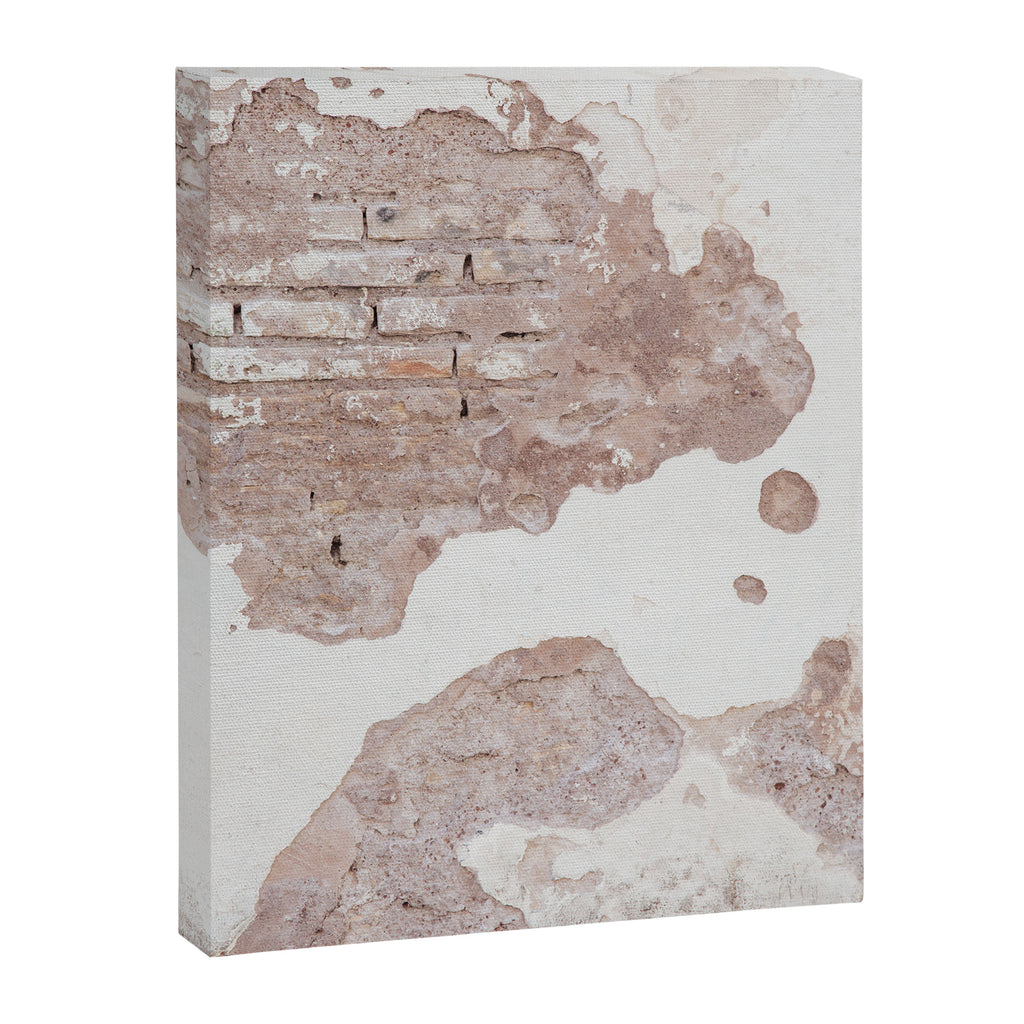 Exposed Brick Under Concrete Wall Canvas Print Gallery Image 8