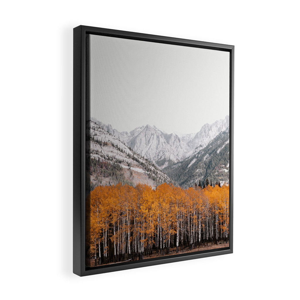 Fall Layers - Mountain Landscape Photography Framed Canvas Print Gallery Image 2