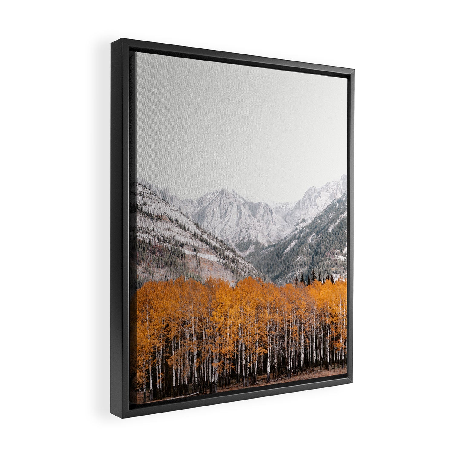 Fall Layers - Mountain Landscape Photography Framed Canvas Print Gallery Image 2