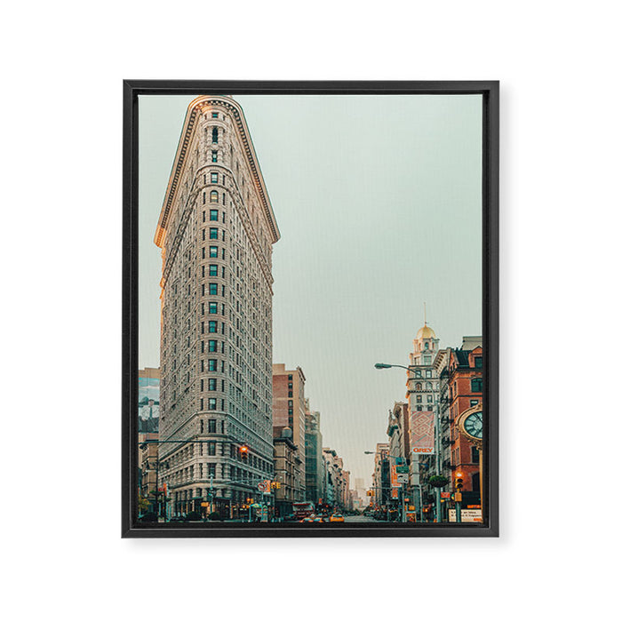 Flatiron at Sunrise - NYC Framed Canvas Print Gallery Image 1