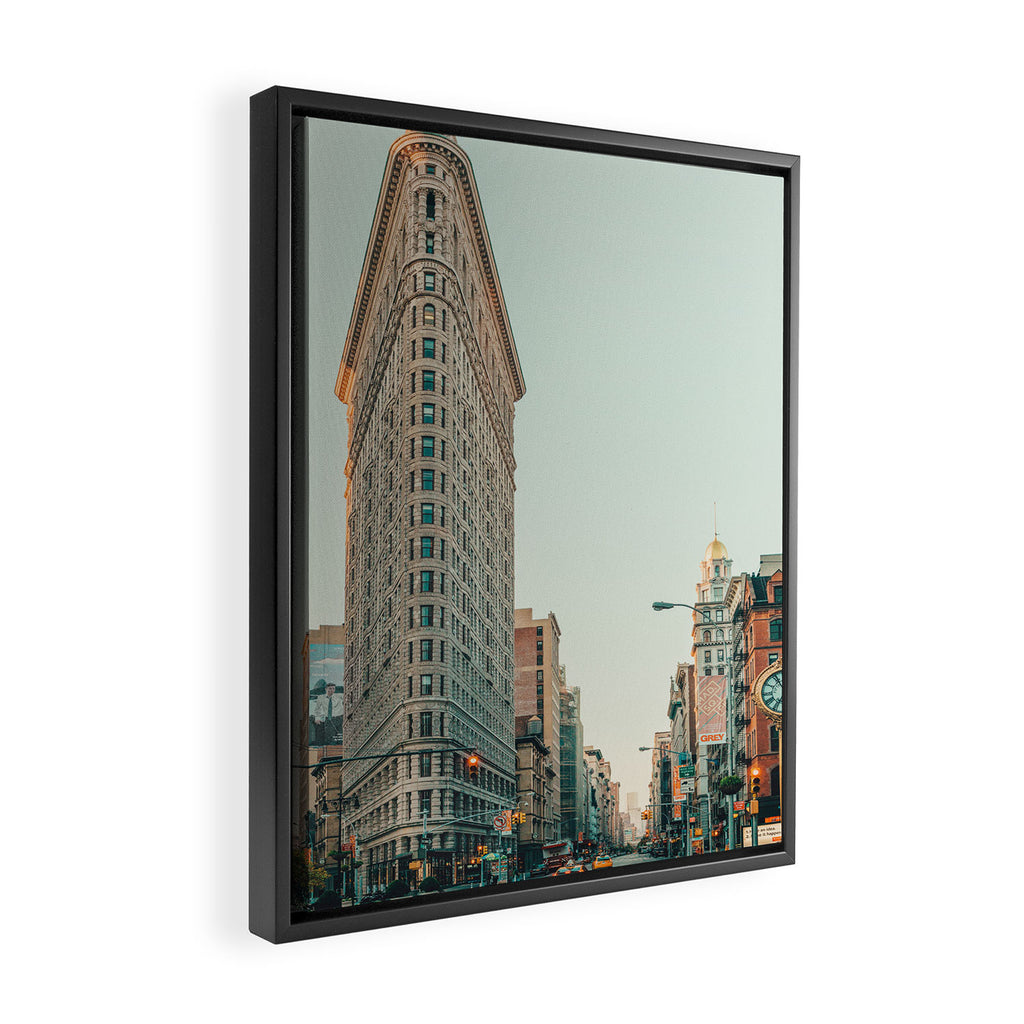 Flatiron at Sunrise - NYC Framed Canvas Print Gallery Image 2