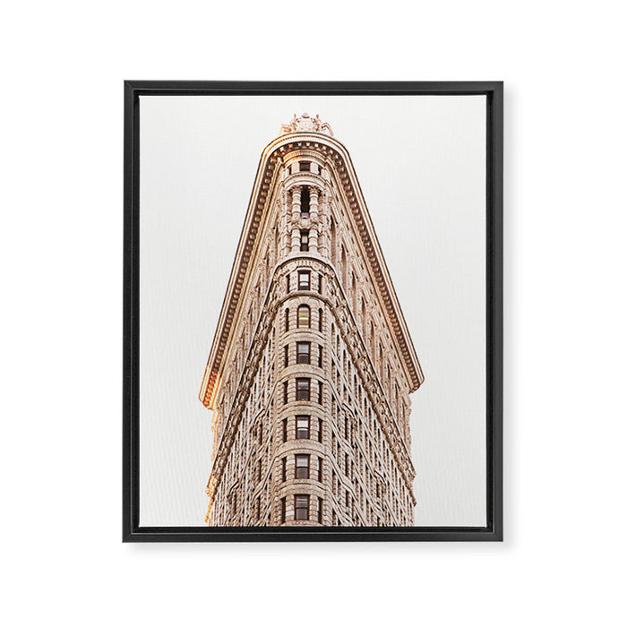 Flatiron Building - New York City Architecture Photography Framed Canvas Print Gallery Image 1