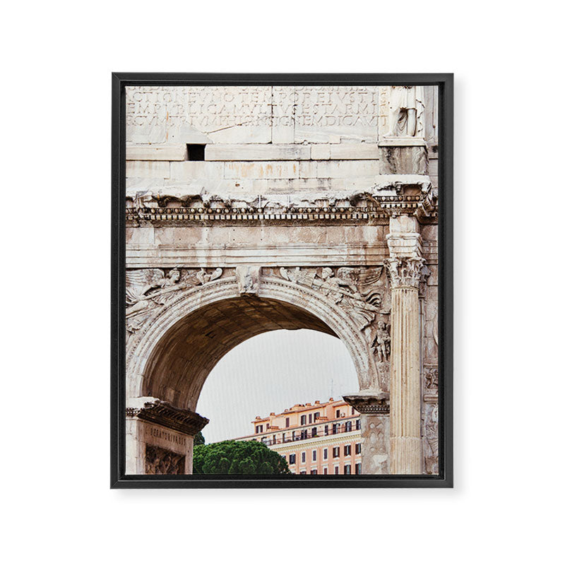 Forum Arch - Rome Italy Architecture Photography Framed Canvas Print Gallery Image 6