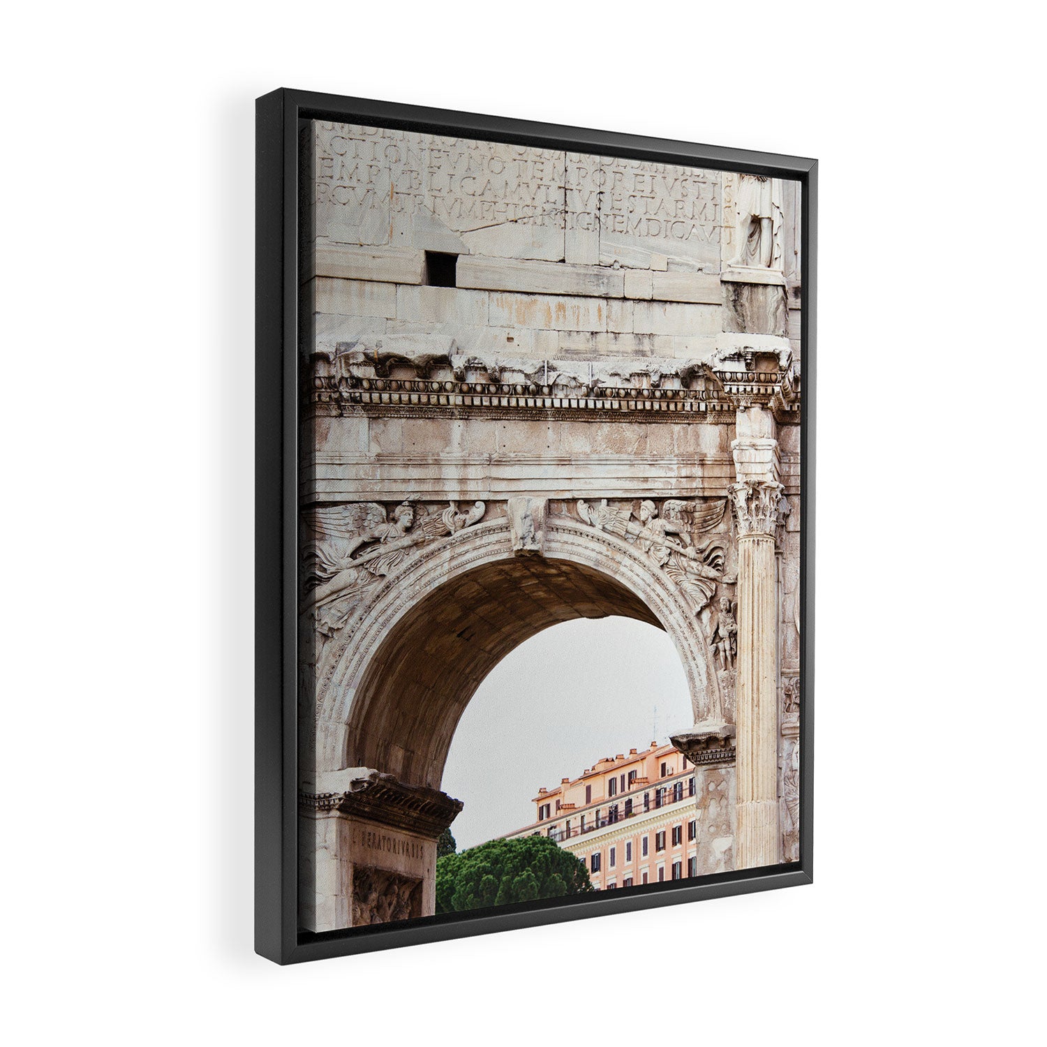 Forum Arch - Rome Italy Architecture Photography Framed Canvas Print Gallery Image 2