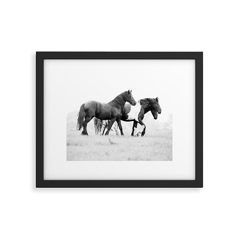 Free Rein - Black and White Photography Framed Art Print Gallery Image 5