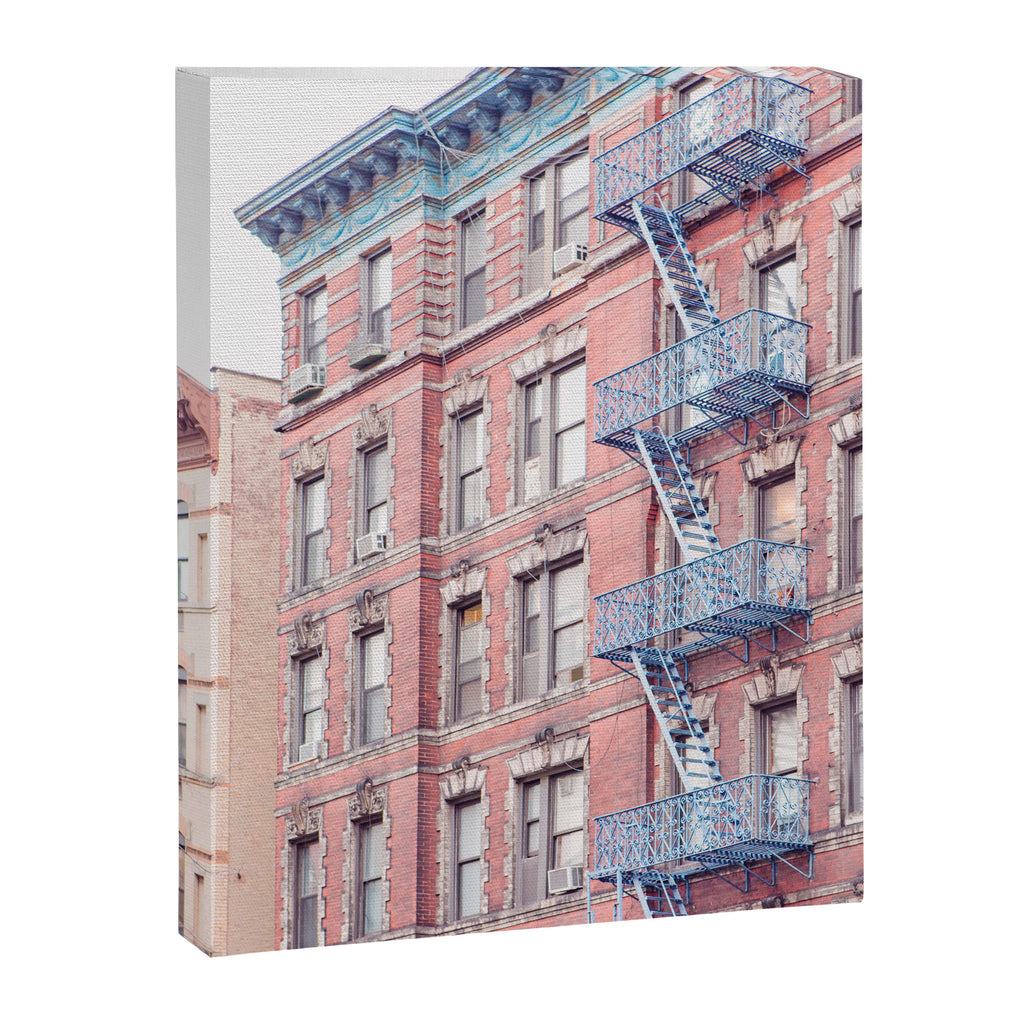 Greenwich Village Balconies - New York Architecture Photography Canvas Print Gallery Image 6