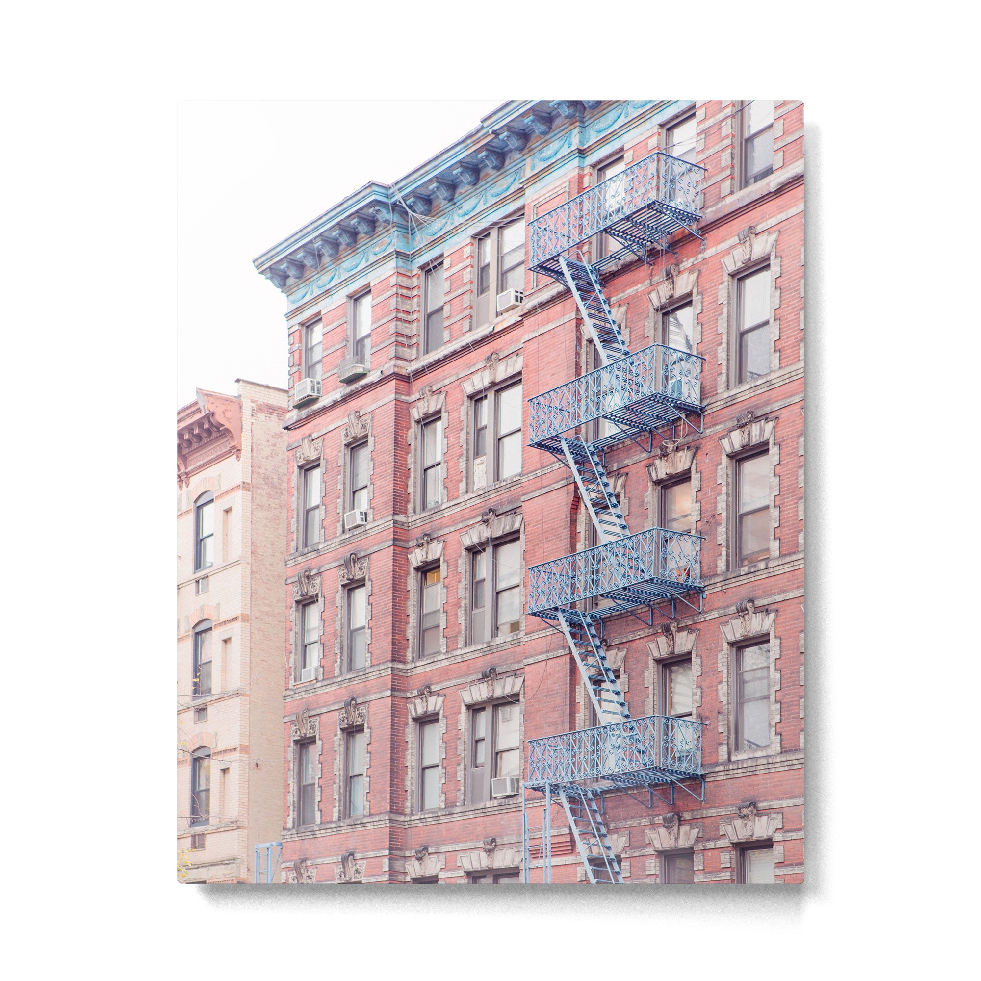 Greenwich Village Balconies - New York Architecture Photography Metal Print Gallery Image 4