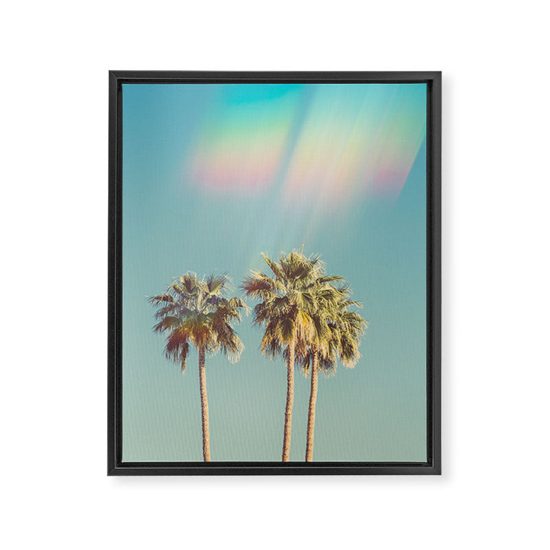 Groovy Palm Trees Framed Canvas Print Gallery Image 6