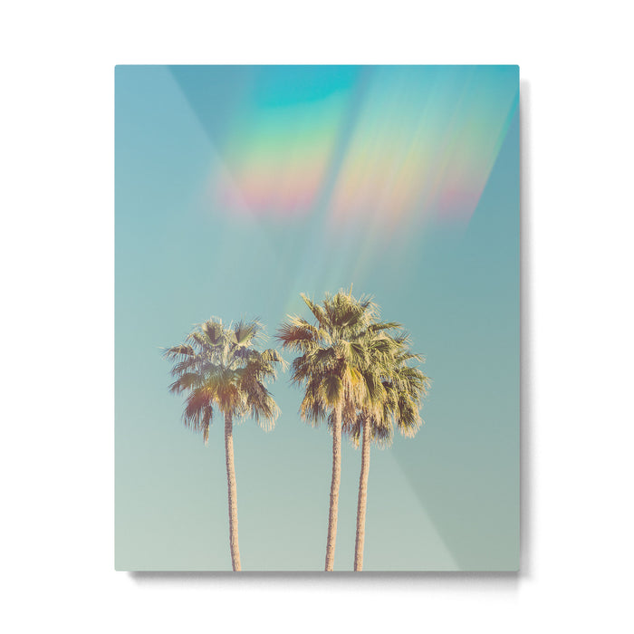 Groovy Palm Trees Metal Print Gallery Image 1