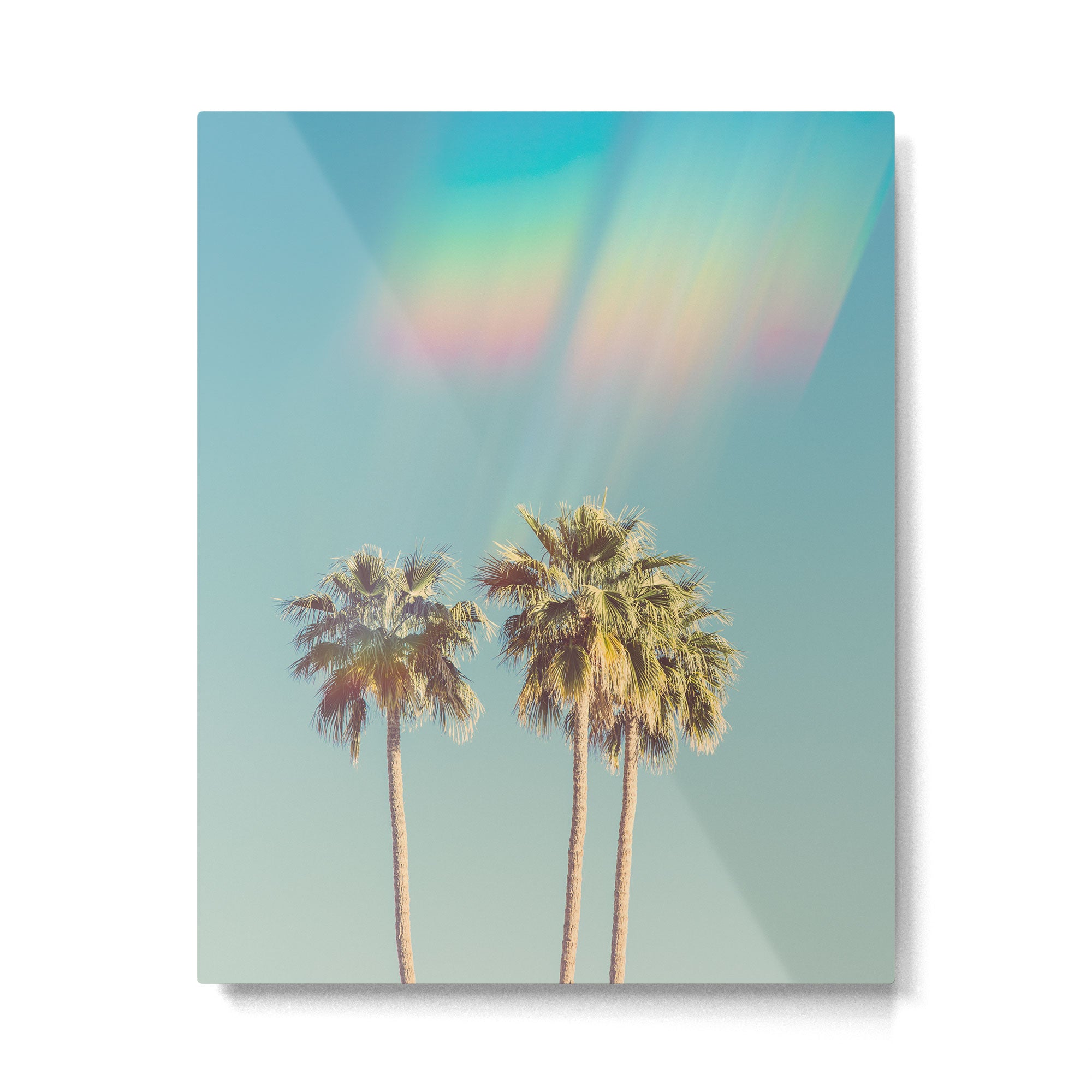 Groovy Palm Trees Metal Print Gallery Image 4