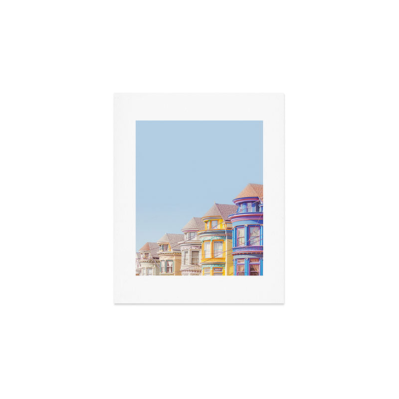 Haight Ashbury Victorian Houses - San Francisco Photography Art Print Gallery Image 1