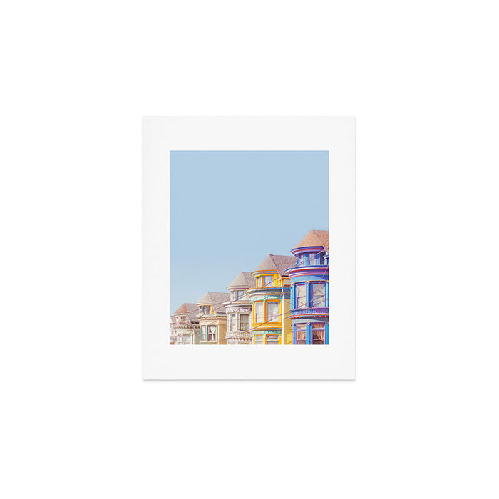 Haight Ashbury Victorian Houses - San Francisco Photography Art Print Gallery Image 1