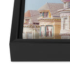 Haight Ashbury Victorian Houses - San Francisco Photography Framed Canvas Print Gallery Image 3