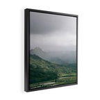 Hanalei Taro Fields - Hawaii Tropical Nature, Landscape Photography Framed Canvas Print Gallery Image 2