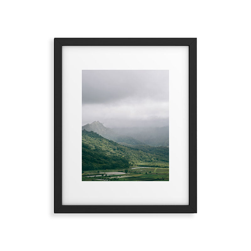 Hanalei Taro Fields - Hawaii Tropical Nature, Landscape Photography Framed Art Print Gallery Image 6
