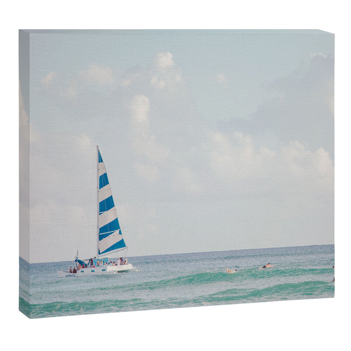 Happy Sailing - Ocean Photography Canvas Print Gallery Image 1