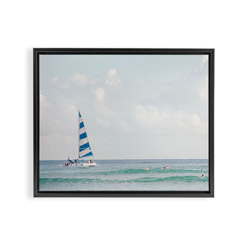 Happy Sailing - Ocean Photography Framed Canvas Print Gallery Image 6