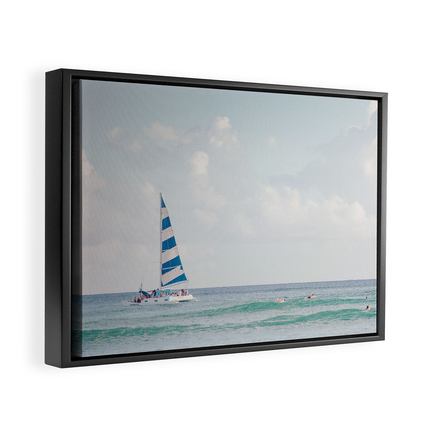 Happy Sailing - Ocean Photography Framed Canvas Print Gallery Image 2