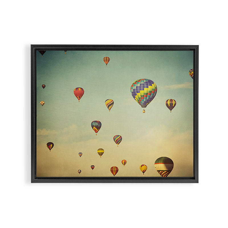 Hot Air Balloons Framed Canvas Print Gallery Image 12