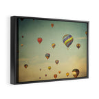 Hot Air Balloons Framed Canvas Print Gallery Image 2