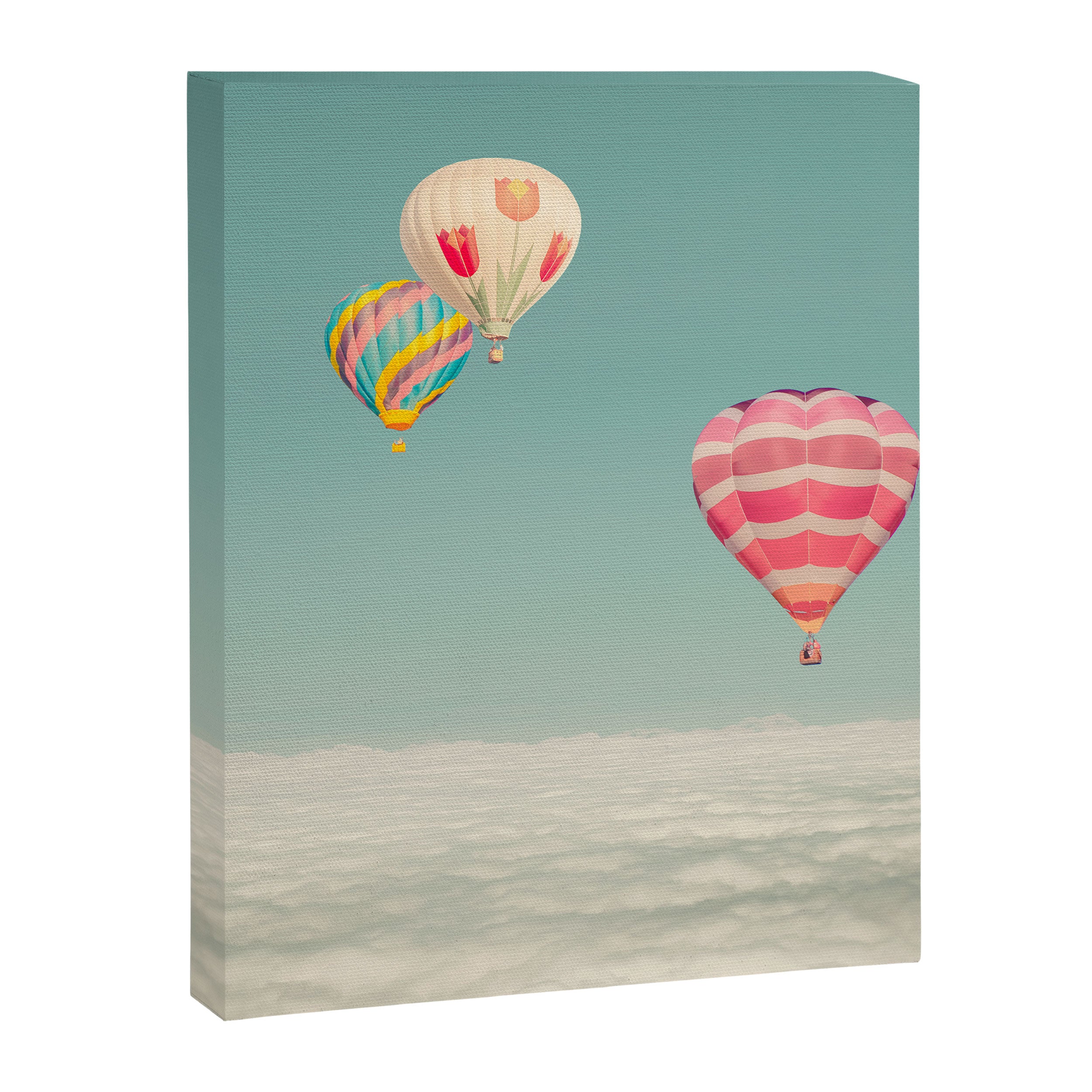 Hot Air Balloons Over Clouds Canvas Print Gallery Image 6