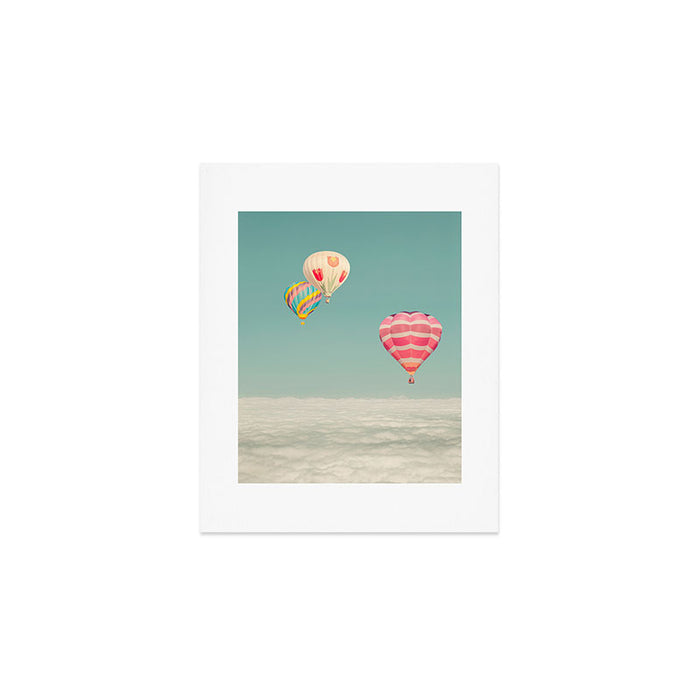 Hot Air Balloons Over Clouds Art Print Gallery Image 1