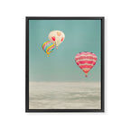 Hot Air Balloons Over Clouds Framed Canvas Print Gallery Image 6