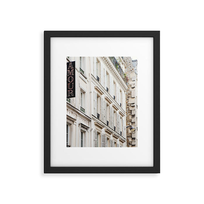 Hotel Amour in Montmartre, Paris Photography Framed Art Print Gallery Image 1