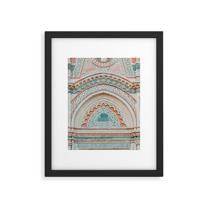 Il Duomo Marble Pattern 2 - Florence Italy Architecture, Travel Photography Framed Art Print Gallery Image 1