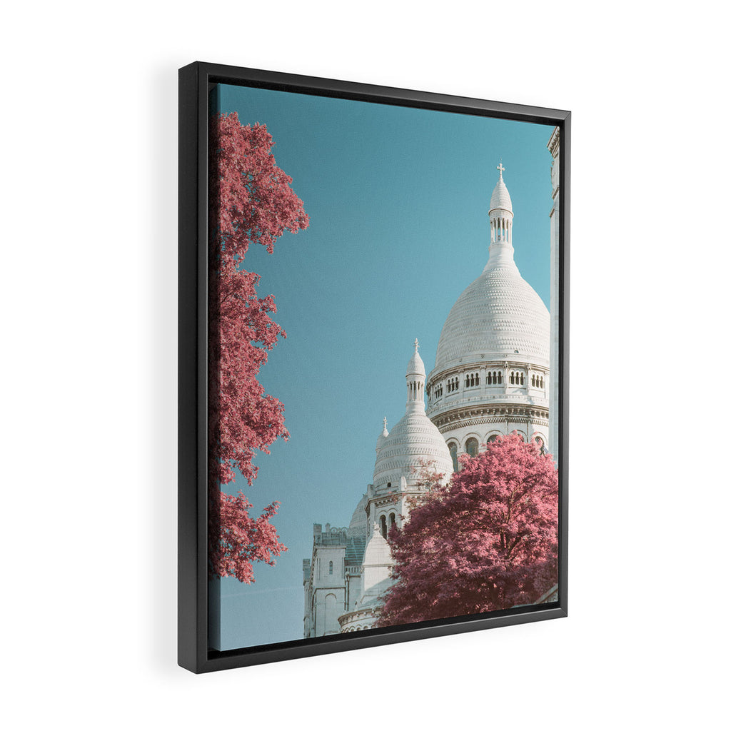 Infra Paris - Sacre Coeur Basilica, Travel Photography Framed Canvas Print Gallery Image 2