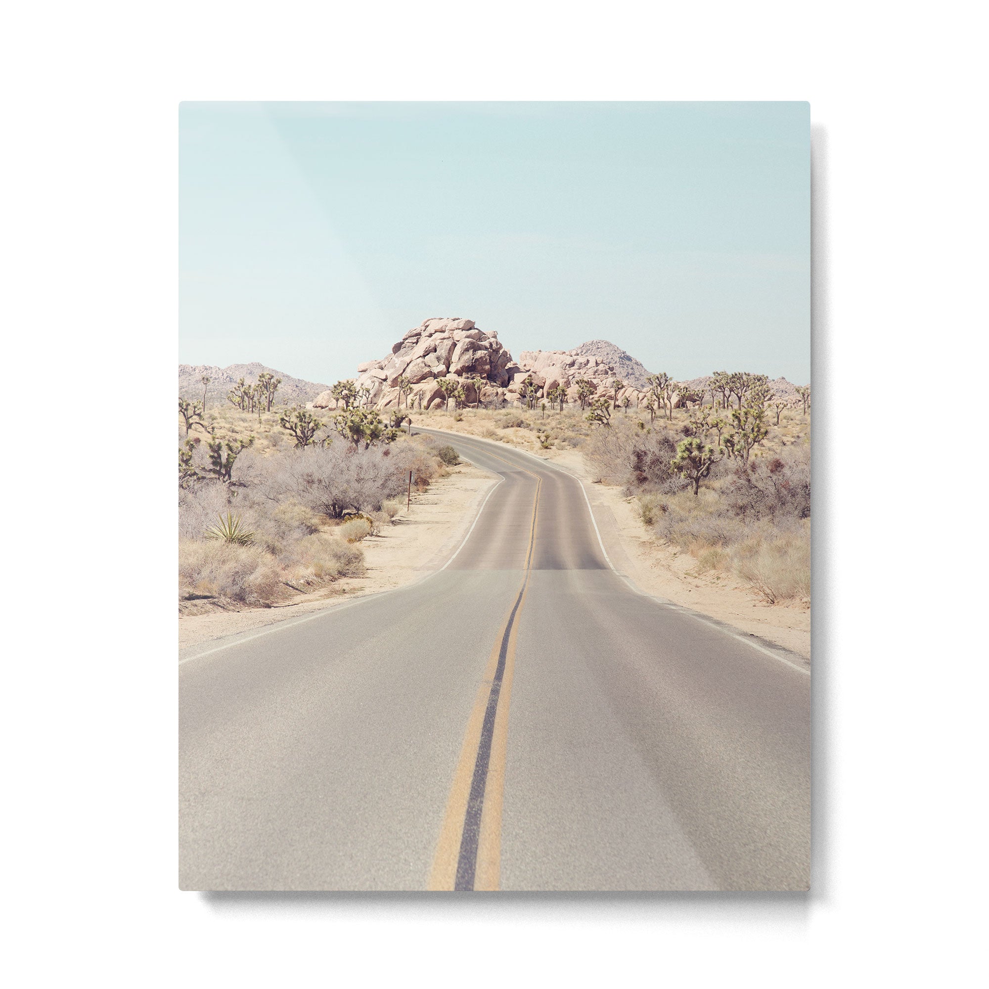 Joshua Tree Desert Road Metal Print Gallery Image 4