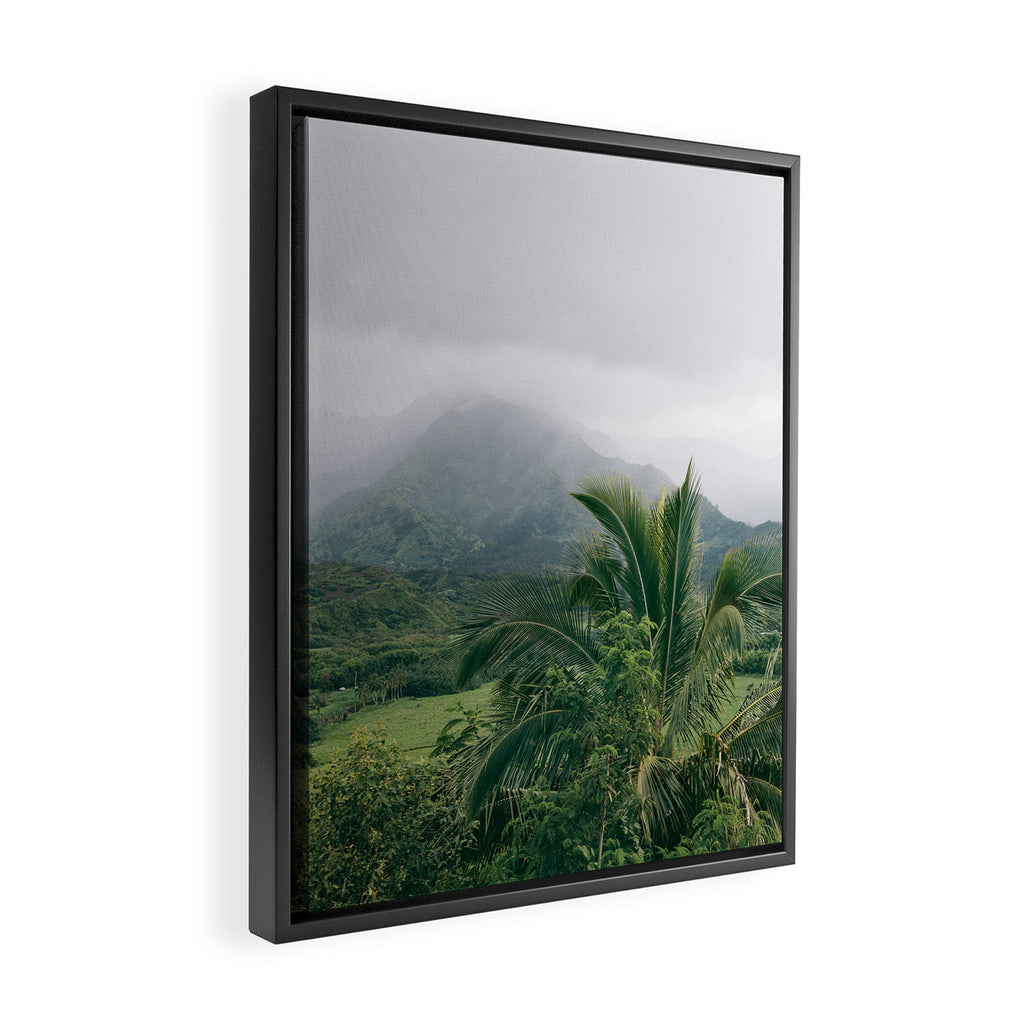 Kauai Hawaii View | Hanalei Valley Landscape Art Print | Nature Travel Photography Framed Canvas Print Gallery Image 2
