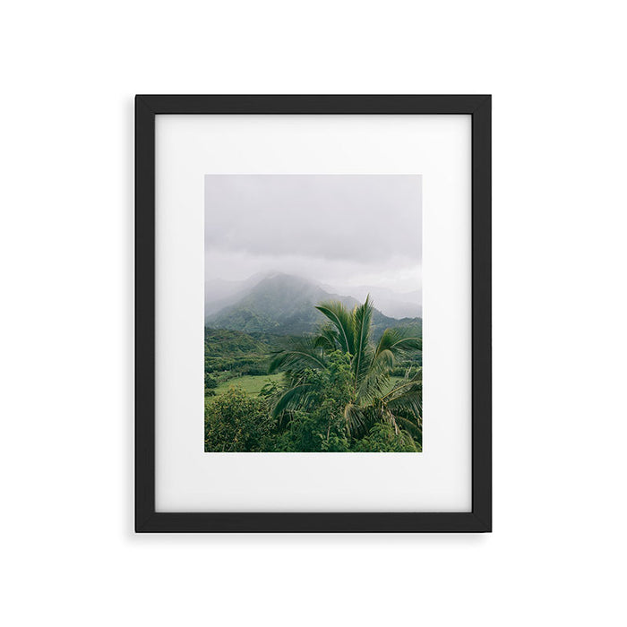 Kauai Hawaii View | Hanalei Valley Landscape Art Print | Nature Travel Photography Framed Art Print Gallery Image 1