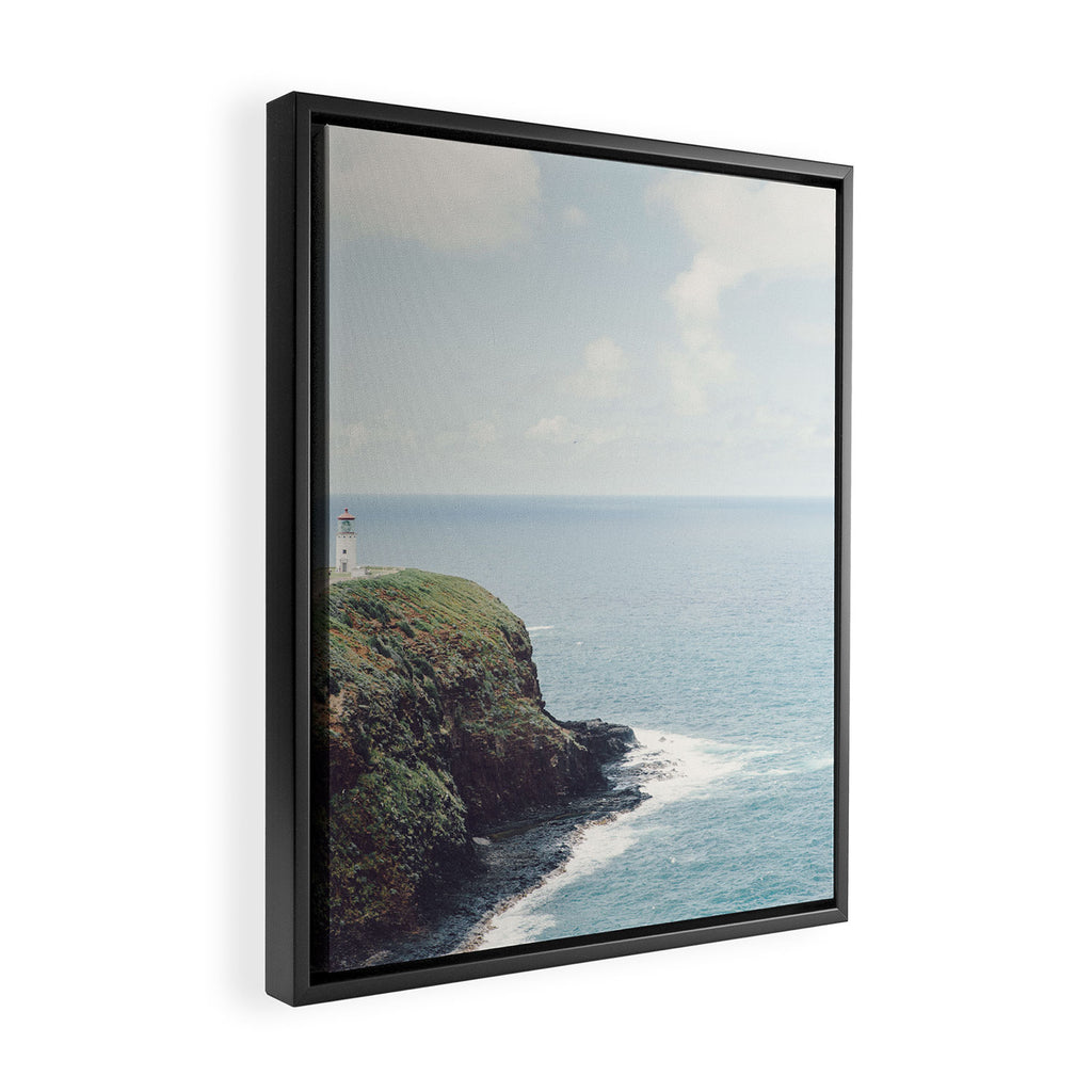 Kilauea Lighthouse - Hawaii Ocean Landscape Photography Framed Canvas Print Gallery Image 2