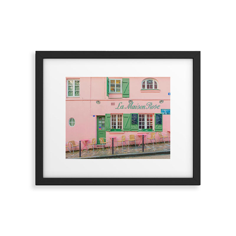 La Maison Rose Cafe in Paris Framed Art Print Gallery Image 4