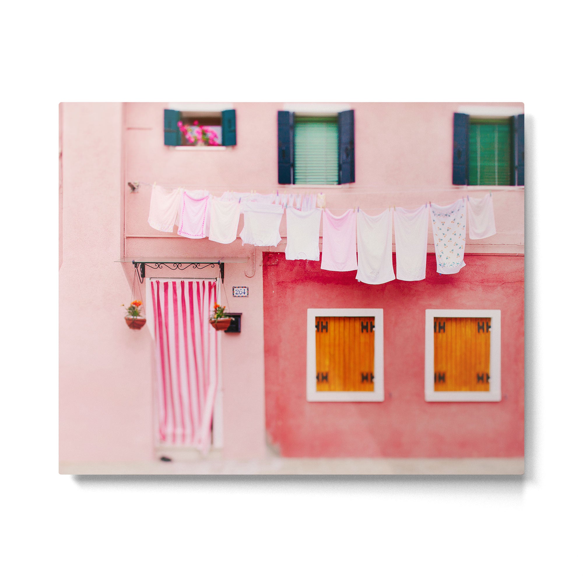 Laundry Day in Burano Italy Metal Print Gallery Image 4