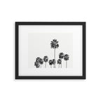 Los Angeles Palm Trees - Black and White Photography Framed Art Print Gallery Image 5