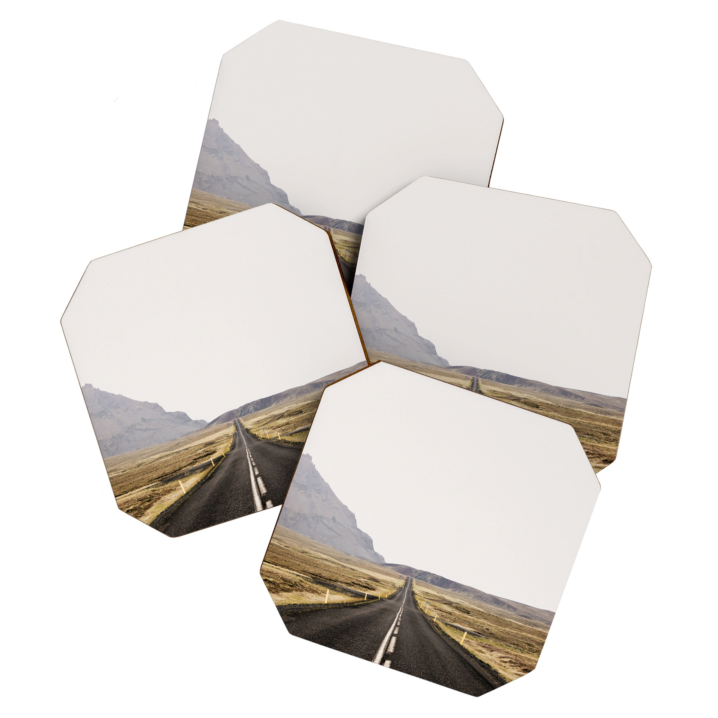 Lost Highway - Iceland Landscape, Travel Photography Coaster Gallery Image 1