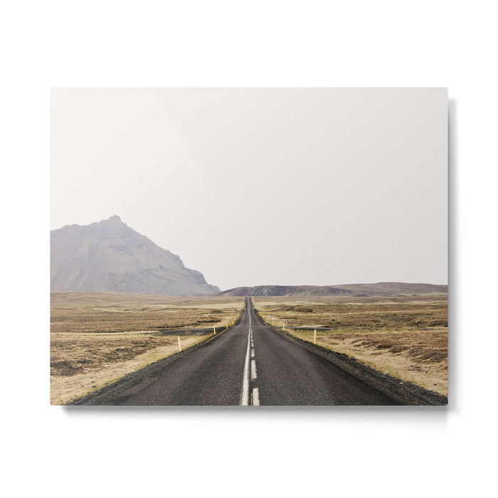 Lost Highway - Iceland Landscape, Travel Photography Metal Print Gallery Image 1