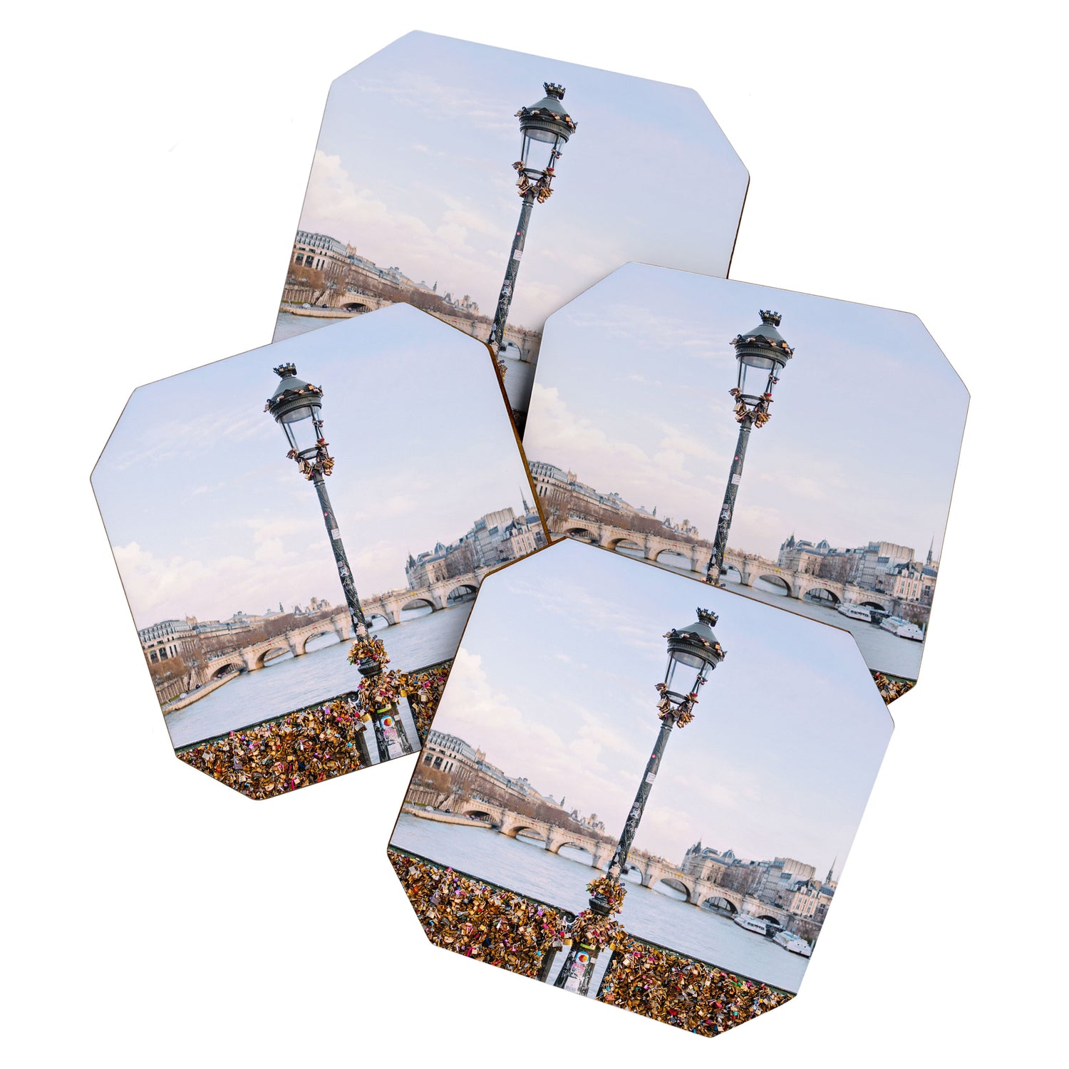 Love Locks - Paris Photography Coaster Gallery Image 1