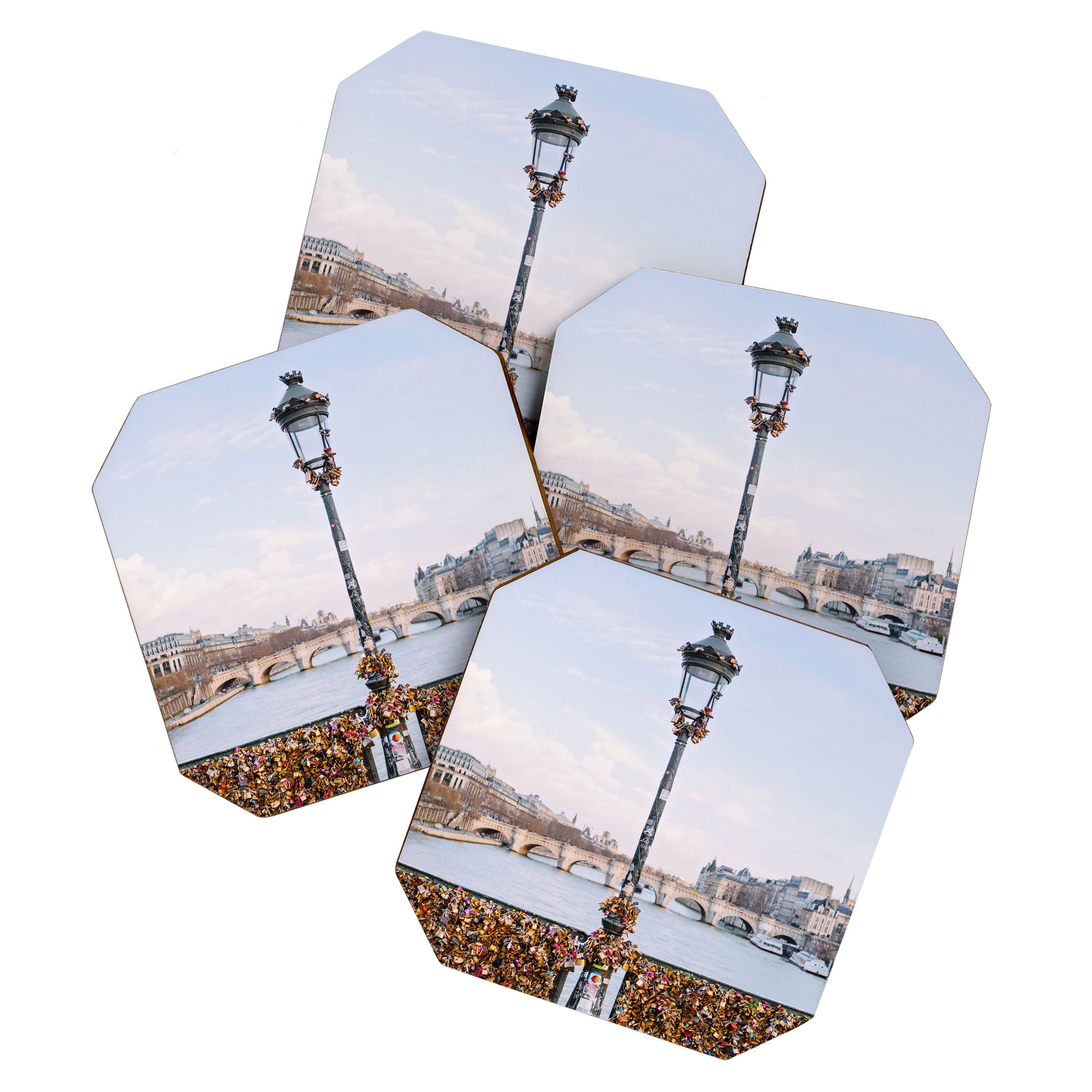 Love Locks - Paris Photography Coaster Gallery Image 1