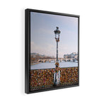 Love Locks - Paris Photography Framed Canvas Print Gallery Image 2