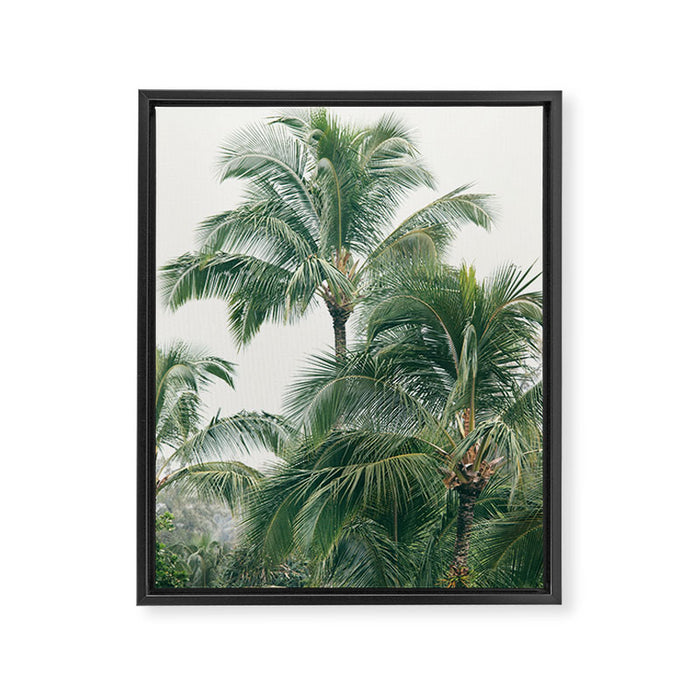Lush Palm Trees Framed Canvas Print Gallery Image 1