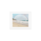 Malibu Beach Rainbow Art Print Gallery Image 1