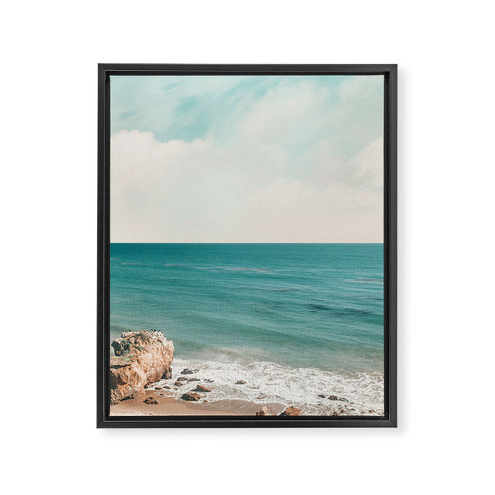 Malibu Coast California Framed Canvas Print Gallery Image 1
