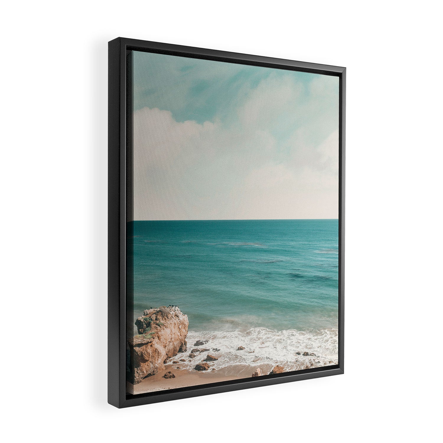 Malibu Coast California Framed Canvas Print Gallery Image 2