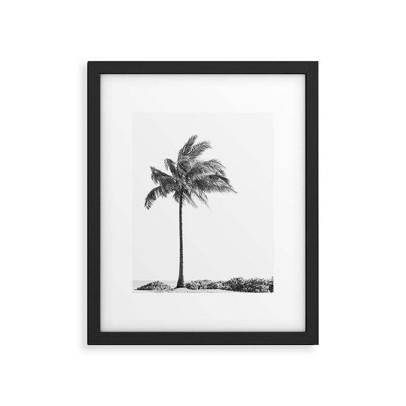 Maui Palm Tree - Black and White Photography Framed Art Print Gallery Image 5
